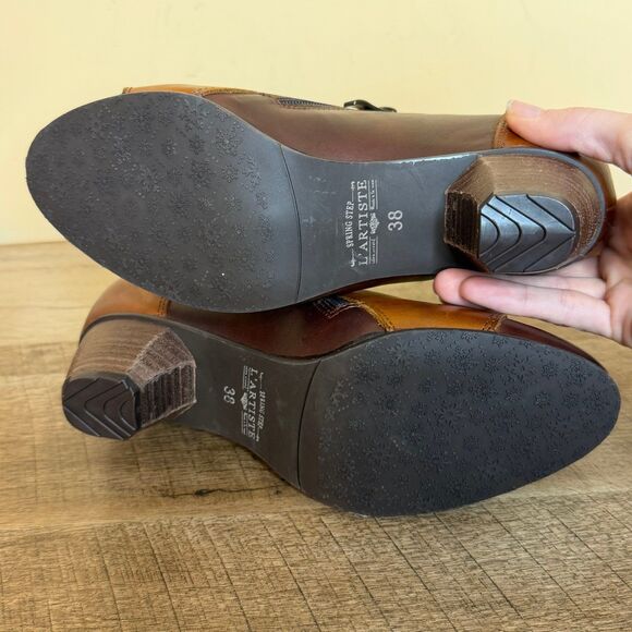 Spring Step L’Artiste Style GreenTea Ankle Boot size 38 shoes - Picture 7 of 10